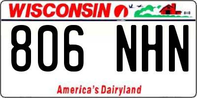 WI license plate 806NHN