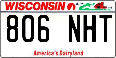 WI license plate 806NHT