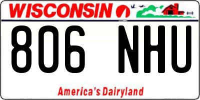 WI license plate 806NHU