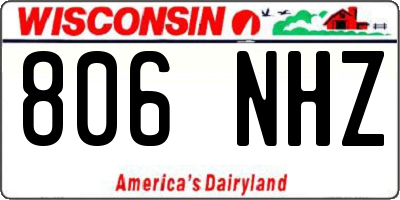 WI license plate 806NHZ