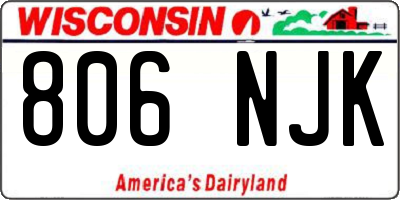 WI license plate 806NJK