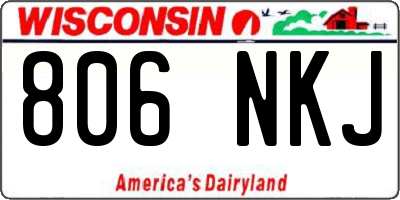 WI license plate 806NKJ