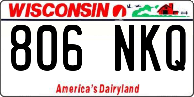 WI license plate 806NKQ