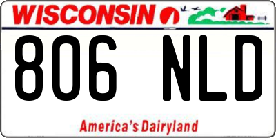 WI license plate 806NLD