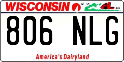 WI license plate 806NLG