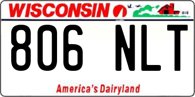 WI license plate 806NLT