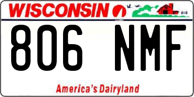 WI license plate 806NMF