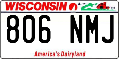 WI license plate 806NMJ