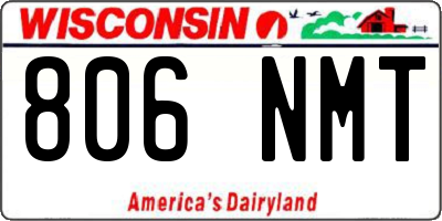 WI license plate 806NMT