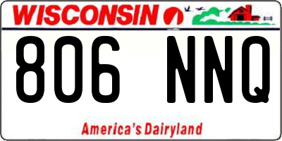 WI license plate 806NNQ