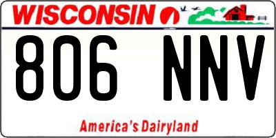 WI license plate 806NNV