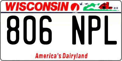 WI license plate 806NPL