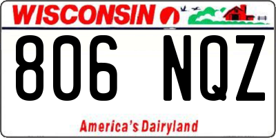 WI license plate 806NQZ