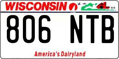 WI license plate 806NTB