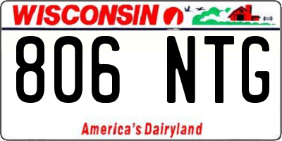 WI license plate 806NTG