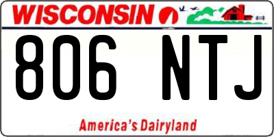 WI license plate 806NTJ