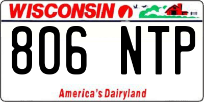 WI license plate 806NTP