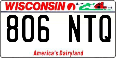WI license plate 806NTQ