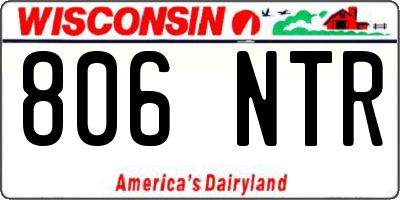 WI license plate 806NTR