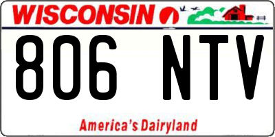WI license plate 806NTV