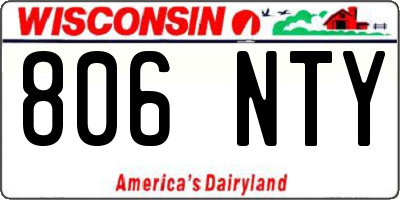 WI license plate 806NTY