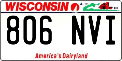 WI license plate 806NVI