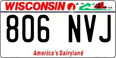 WI license plate 806NVJ