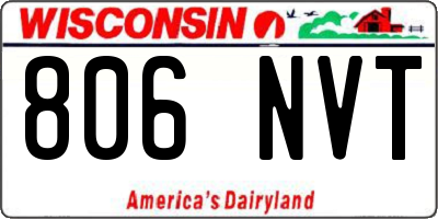 WI license plate 806NVT