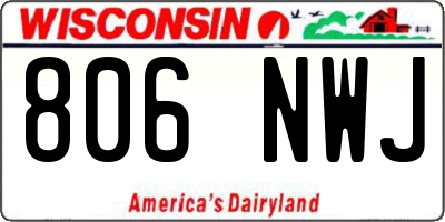 WI license plate 806NWJ