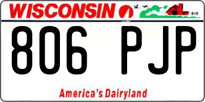 WI license plate 806PJP