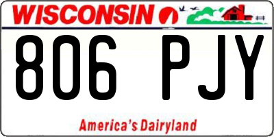 WI license plate 806PJY