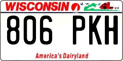 WI license plate 806PKH