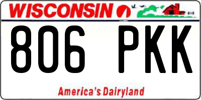WI license plate 806PKK