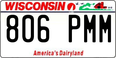 WI license plate 806PMM