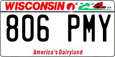 WI license plate 806PMY