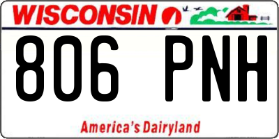 WI license plate 806PNH