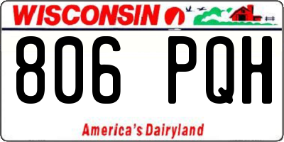 WI license plate 806PQH