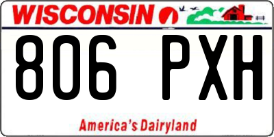 WI license plate 806PXH