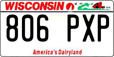 WI license plate 806PXP