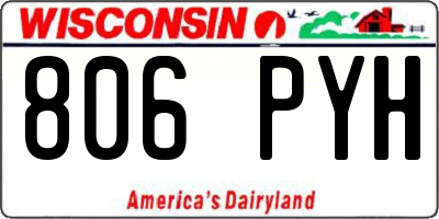WI license plate 806PYH