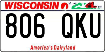WI license plate 806QKU