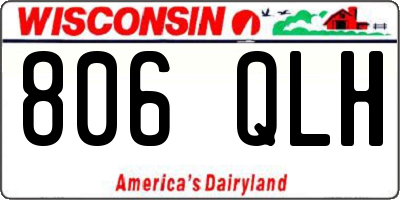 WI license plate 806QLH