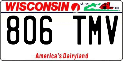 WI license plate 806TMV