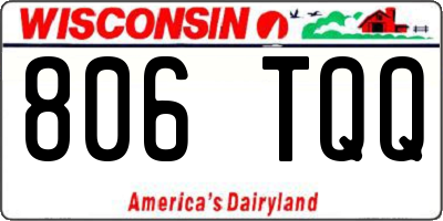 WI license plate 806TQQ
