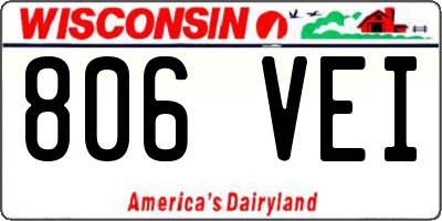 WI license plate 806VEI