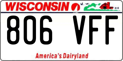 WI license plate 806VFF