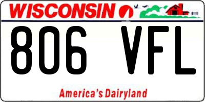 WI license plate 806VFL