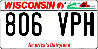 WI license plate 806VPH