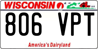 WI license plate 806VPT