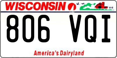 WI license plate 806VQI